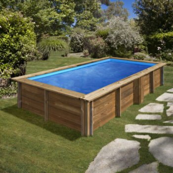 Piscine bois rectangulaire 3,75 × 2,00 × H 0,68 m