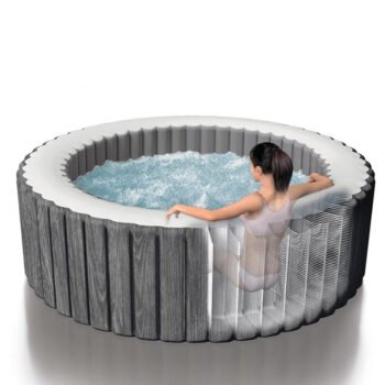 Spa gonflable rond 6 places – massage à bulles