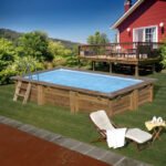 Piscine bois rectangulaire 4,20 × 2,70 × H 1,17 m