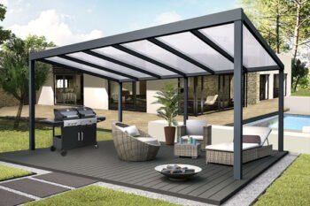 Pergola aluminium autoportée Climalux – Structure robuste en kit