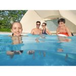Piscine tubulaire ronde Ø 4,27 × H 1,22 m avec effet pierre