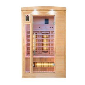 Sauna infrarouge intérieur 2‑4 places – bois d’épicéa