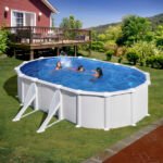 Piscine hors‑sol acier ovale 5,00 × 3,00 × H 1,32 m – kit