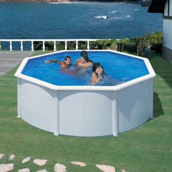 Piscine hors-sol ronde en acier Ø 3,50 × H 1,20 m