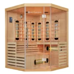Cabine sauna infrarouge 150 × 150  – pour jusqu’à 3 prs