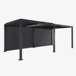Pergola bioclimatique aluminium anthracite 3 × 6 m