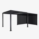Pergola aluminium anthracite 4 × 3 m