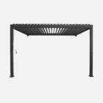 Pergola bioclimatique aluminium graphite 4 × 3 m