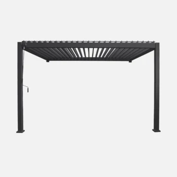 Pergola bioclimatique aluminium graphite 4 × 3 m